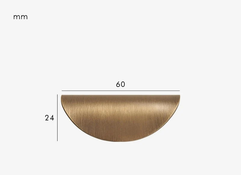 Poignée de meuble bronze brossé pour cuisine et salle de bain - 60 mm