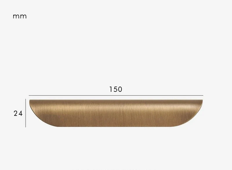 Poignée de meuble bronze brossé pour cuisine et salle de bain - 150 mm