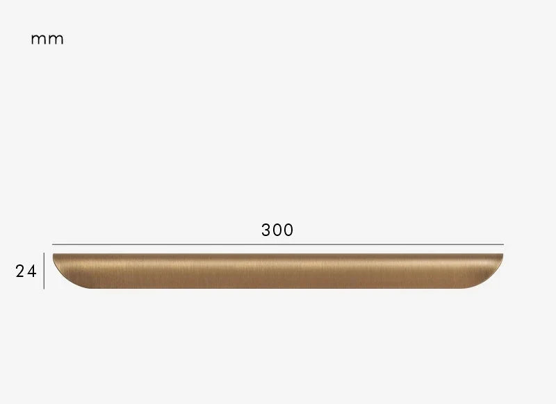 Poignée de meuble bronze brossé pour cuisine et salle de bain - 300 mm